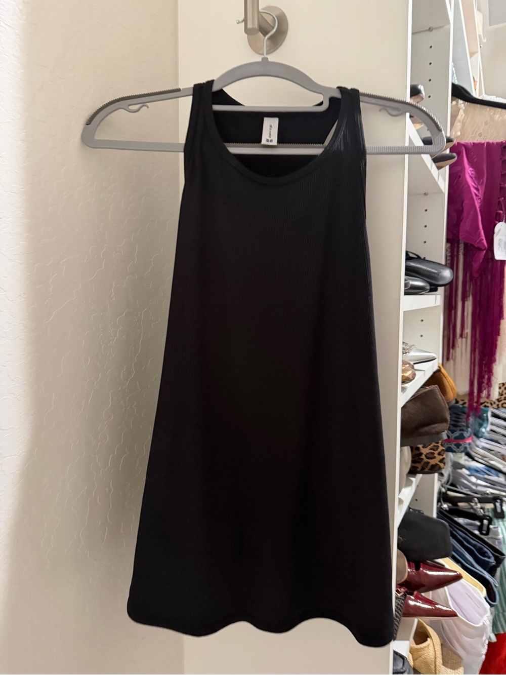 all in motion Black Ribbed Tank Top